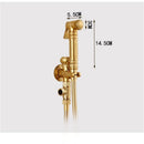 GobekUsa Gold Brass Hand Held Bidet Shattaf Shower Head Set