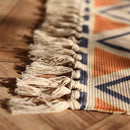 GobekUsa Linen Plaid Cotton Weave Carpet - Bohemian Style Rug for Living Room, Bedroom, and Home Decor