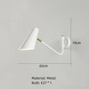 GobekUsa LED Rotatable Wall Lamp Gold Black White Metal Sconce E27 Bulb