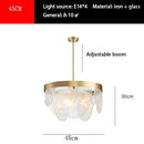 GobekUsa LED Bubble Glass Ceiling Chandelier Light Fixture for Dining Kitchen Bedroom