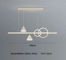 GobekUsa LED Pendant Light: Modern Minimalist Chandelier for Dining Room, Living Room, Kitchen, Bedroom