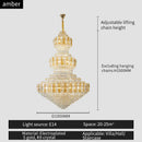 GobekUsa Crystal Duplex Headlight in Luxury European Style for Living Room & Hotel Lobby