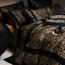 GobekUsa Leopard Print Luxury Bedding Set - Queen/King Size Duvet Cover, Sheet, Pillowcases