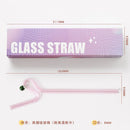 GobekUsa Glass Flower Handle Stir Bar for Coffee Cocktails Mixology and Home Parties