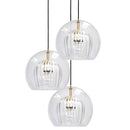 GobekUsa Gold Glass Ball Pendant Light for Dining Room & Bedroom Decor