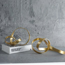 GobekUsa Gold Rope Knot Metal Figurine Home Decor Accessory