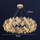 GobekUsa Crystal Chandelier for Living & Dining Room, Luxury Ceiling Light Fixture