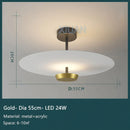 GobekUsa Black Gold Round Chandelier with Remote Control Dimming Ceiling Lights