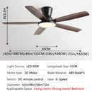 GobekUsa 72" DC Ceiling Fan Light Remote Control Strong Winds Living Room Mute Chandelier