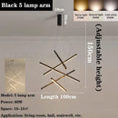GobekUsa LED Chandelier for Modern Duplex Interior, Loft Decor, Living & Dining Room Lighting