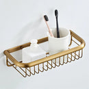 GobekUsa Bronze Bathroom Accessories Set: Towel Rack, Toilet Brush Holder, Soap Dish, Towel Shelf