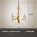 GobekUsa Crystal Pendant Chandelier Foyer Light Luxury Candle Design Led Lamparas