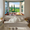 GobekUsa Dreamy Window Scenery Tapestry Wall Hanging for Room Decor