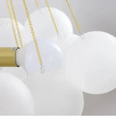 GobekUsa Glass Ball LED Chandelier Pendant - Modern Hanging Light Fixture for Dining Room