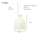 GobekUsa Japanese Nordic Design LED Silk Pendant Lights for Living Room and Restaurant