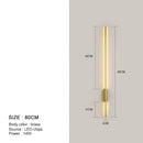 GobekUsa Black LED Wall Lights - Modern Straight Line for Bedroom, Living Room, Kitchen Décor