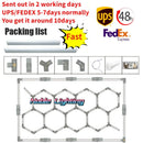 GobekUsa 6500K LED Hexagrid System for Workshop, Gym, Studio - 2 Year Warranty