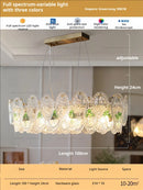 GobekUsa Glass Dining Room Chandelier: Retro French Style for Living & Master Bedroom