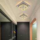 GobekUsa Crystal LED Ceiling Chandelier: Elegant 3-Side Nordic Indoor Light for Living Room