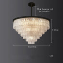 GobekUsa Crystal LED Chandelier: Minimalist Luxury Lighting for Dinning Table
