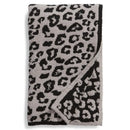 GobekUsa Leopard Print Knitted Fleece Blanket: Super Soft & Lightweight for Sofa Nap