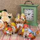 GobekUsa Love Birds Porcelain Couple Ornament Home Decor Craft Model