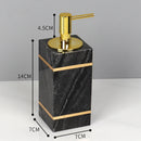 GobekUsa Black Marble Bathroom Accessories Set