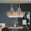 GobekUsa Dimmable Crystal Chandelier Lighting for Living Room