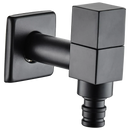 GobekUsa Black Wall Mount Washing Machine Tap - Garden Outdoor Bathroom Water Faucet