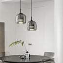GobekUsa Glass LED Pendant Chandelier for Dining Room Bar Bedroom Decor