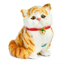 GobekUsa Cat Dog Plush Ornaments Dolls for Home Decor & TV, Realistic Pet Figurines