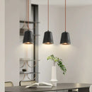 GobekUsa Black Travertine LED Pendant Lamp for Dining Living Room Bedroom and Cafe