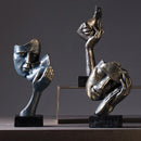 GobekUsa Loving Couple Resin Statue for Interior Decor and Valentine's Day Gift