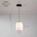 GobekUsa Glass Ball Pendant Light: Modern Milky White LED Hanging Lamp for Dining Table