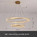 GobekUsa Gold Metal LED Dimmable Ceiling Light with K9 Crystals