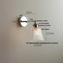 GobekUsa Clear Glass LED Wall Sconce Pull Chain Modern Light Fixtures
