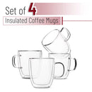 GobekUsa Double Wall Glass Coffee Cup 250/350ml Heat Resistant Latte Milk Lemon Juice