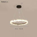 GobekUsa Gold Crystal Ring Chandelier for Living Room and Restaurant Décor