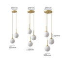 GobekUsa LED Glass Ball Chandelier: Modern Nordic Lights for Dining Room, Restaurant, Bar