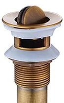 GobekUsa Brass Pop Up Sink Drain - Antique Bathroom Brass Pop-up Drain