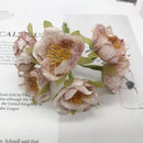 GobekUsa Gold Hybrid Flower Cherry Stamen Berries Bundle for DIY Decor