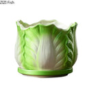 GobekUsa Chinese Cabbage Ceramic Vase: Table Decoration, Flowers Arrangement, Room Aesthetic Decor