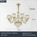 GobekUsa Crystal Chandelier: Luxury Nordic Home Lamps for Living Room, Bedroom, Dining & Study