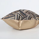 GobekUsa Jacquard High-end Cushion Cover 45x45cm Black Gold Decorative Pillowcase