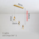 GobekUsa Crystal Chandelier Staircase Pendant Lamp LED Lighting Fixture for Living Room