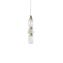 GobekUsa Ballet Pendant Lamp Clear Amber Glass Shade Restaurant Bedroom Lighting