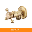 GobekUsa Antique Brass Garden Bibcocks Single Cold Tap Faucet for Outdoor Use