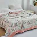 GobekUsa Cotton Gauze Towel Throw Blanket - Soft and Cozy Bedspread for All Seasons