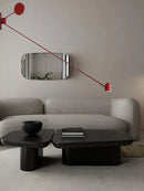 GobekUsa Adjustable LED Swing Arm Wall Sconce in Red/Black - Modern Lighting