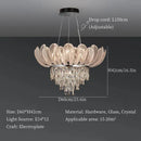 GobekUsa Crystal Crown Chandelier: Luxe Ceiling Light for Home, Shop & Lobby